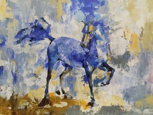Акрил, Синий конь